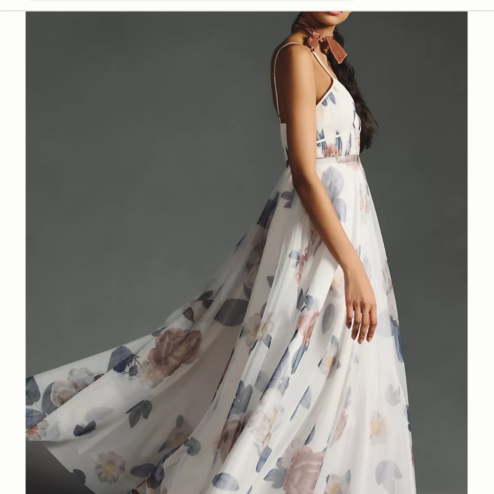 Geisha Designs V-neck Corset Tulle Dress - Picture 6 of 11